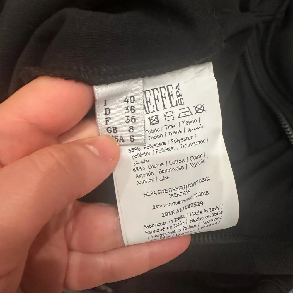 🖤 Moschino Black Zip-Up Hoodie - Picture 5 of 8